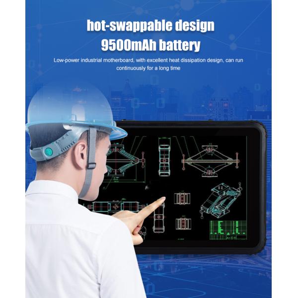 Rugged Tablet 8inch 4gb 64gb/128 IP67 Certified Waterproof GPS Win LCD Touch Tablet PC