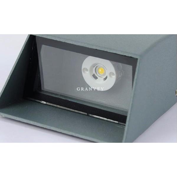 Streamline LED Outdoor Wall Lights Lamp 2 Heads Black White Grey Housing Color