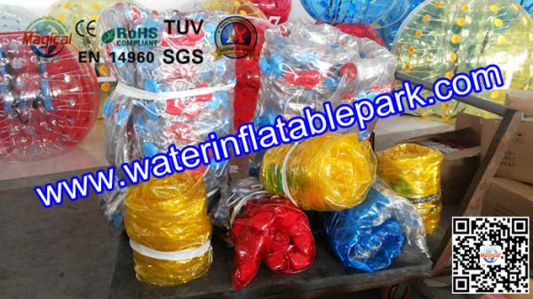 Funny Inflatable Body Bumper Ball Games , Fierce Loopy Ball Soccer