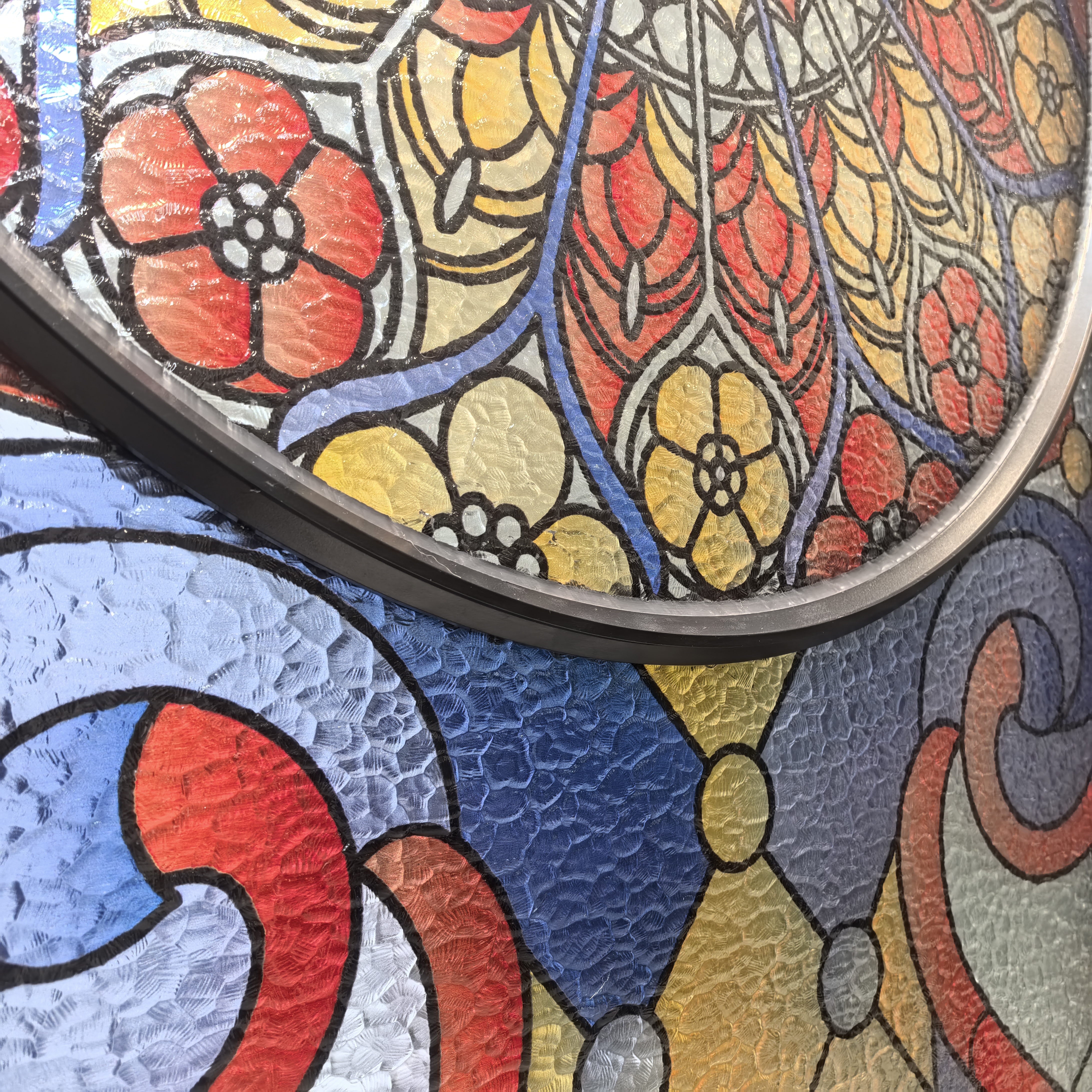 Energy Saving Fixed Aluminum Frame Window Stained Glass Visual Appeal Thermal Break