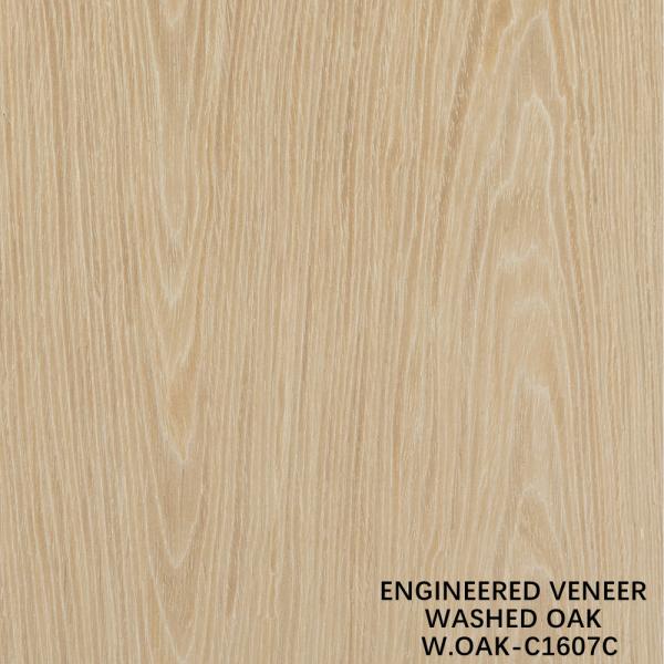 Veneer de madeira de carvalho lavado feito pelo homem 0,15-0,55 mm espessura personalizada para decoração de hotel e casa China faz