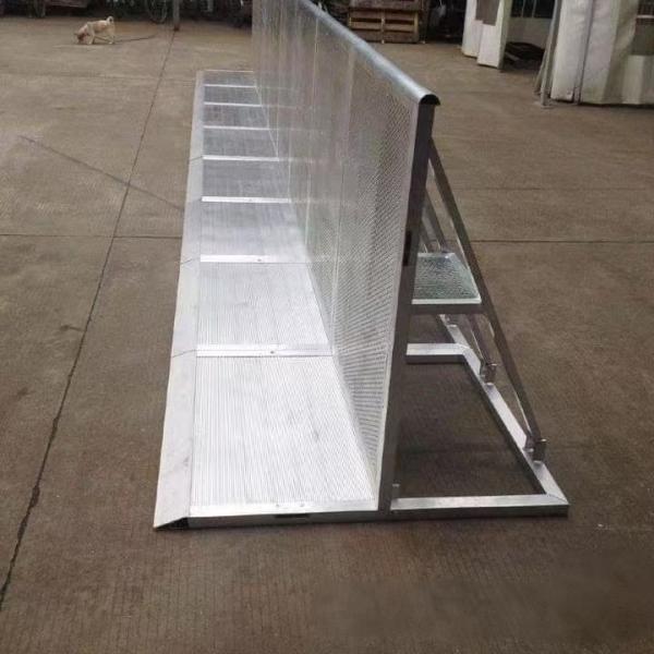 Foldable Crowd Barricades Portable Aluminum Crowd Control Safety Barriers