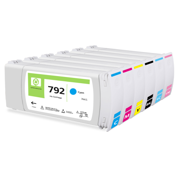 Betcolor Latex Cartridge Compatible 792 H P Designjet L26500/L28500 Printers-Re-Manufactured Full 775ML Latest Chip 100%