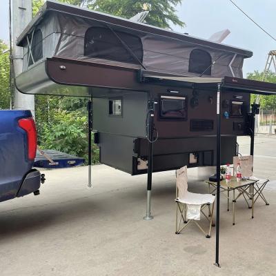 Topper Truck Travel Trailer Outdoor rv tous terrains pliable prennent le bruit 4x4 vers le haut de la remorque