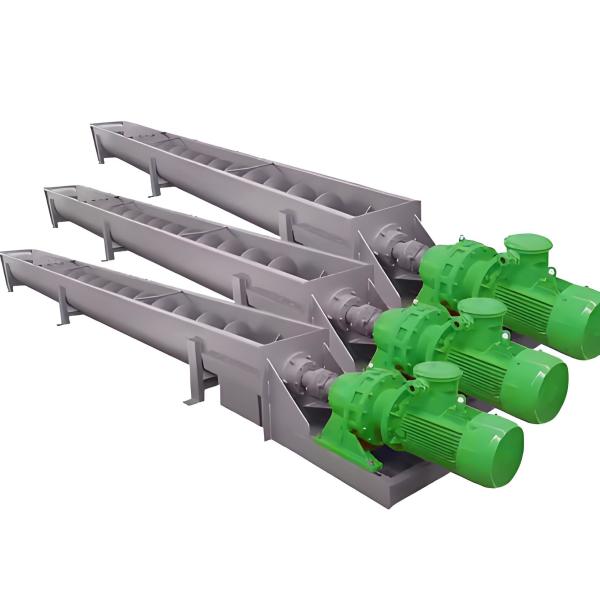 SS316 Stainless Steel No-Axis Screw Auger Conveyor for Dyeing Wastewater Treatment