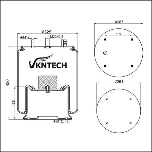 1R14-061 1R14-705 Goodyear Air Bags For Trucks W01-M58-6364 813MB 4st