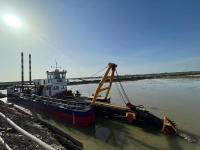Navio de dragagem de areia pequeno personalizável de 100 cbm para barco de dragagem de lama