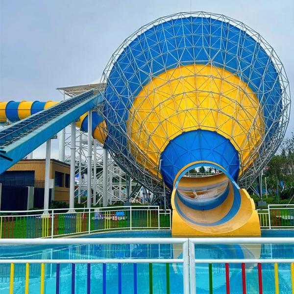 400m2 Grand bassin de l'eau glissade 400m2 parc aquatique terrain de jeux en fibre de verre