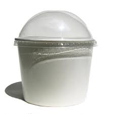 16oz Sea Food Disposable Paper Bowl Takeaway Customized Logo Flexo Printing