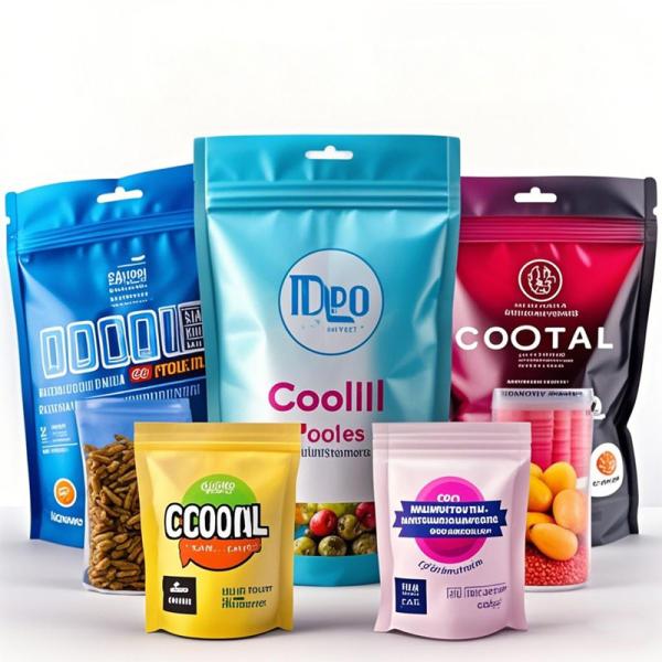 Heat-Sealed Small Mylar Bags - Edible Stand-Up Pouches in 3.5g, 7g, 14g, 28g Sizes for Secure Packaging