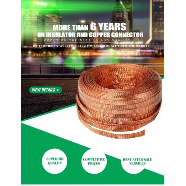 China manufacturer electric house T2 bare copper braided wire