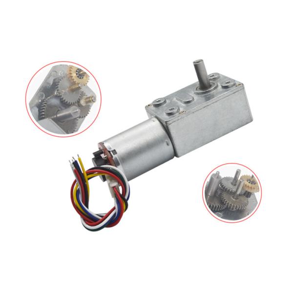 Собственная личность DC 12v моторов JGY370 шестерни DC червя кодировщика небольшая запирая 150rpm