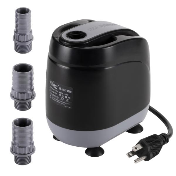 Hygger 50W submersible water pump for aquarium fish tank pond hydroponics fountain spray pump