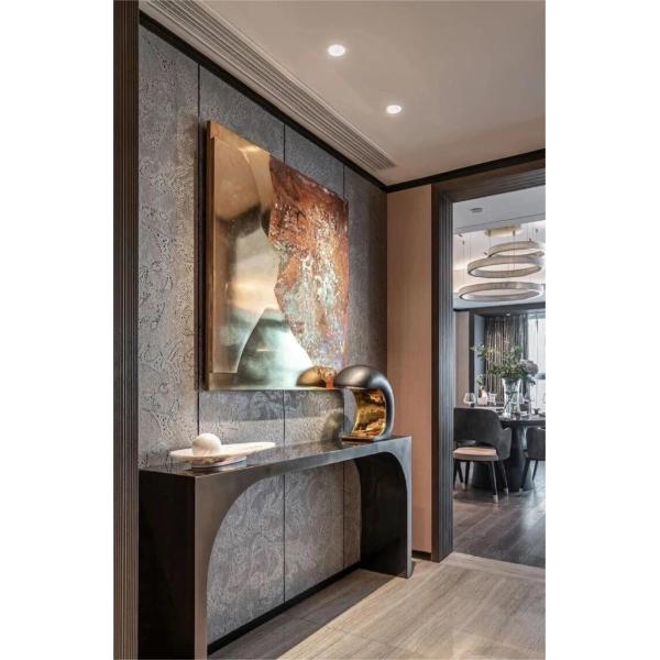 Hand Painted Rust Texture Wall Piece 3d High Light Luxury Modern Interior Painting