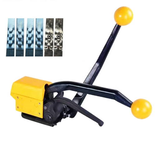 3.9 KG Load Manual Steel Strapping Banding Sealless Tensioning Machine for Heavy Duty