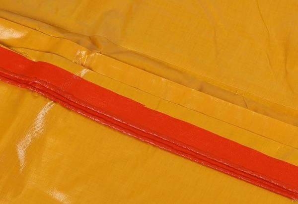 Thick Yellow / Orange PE Tarpaulin Sheet Waterproof 800D For Packing Materials
