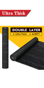 Customized Grade Gardening Fabric Rolls, Weed Control, Eco-Friendly, Flower Bed, Mulch, Pavers, Edging, Garden Stakes