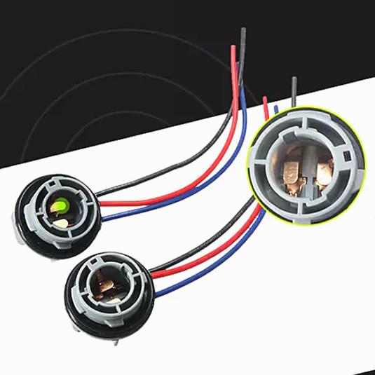Male Adapter Connector Socket Electrical Wiring Harness BAY15S 1156 BAY15D 1157