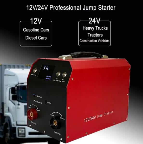 4000A Portable Car Battery Charger Auto Truck 12v 24v Car Battery Jump Starter Power Bank
