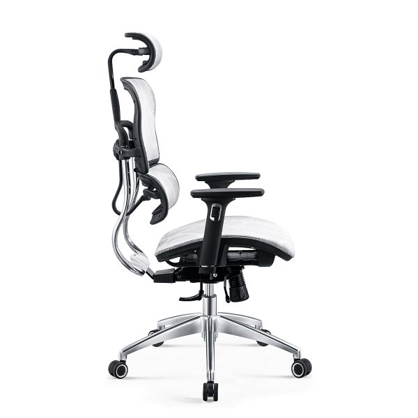 Aluminium Full Mesh Ergonomic Office Chair Revolving For Boss