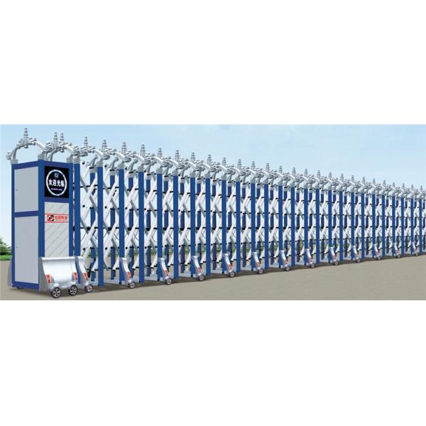 35p/m Electric Retractable Door Stainless Steel 201 Foldable Electronic Sliding Gate