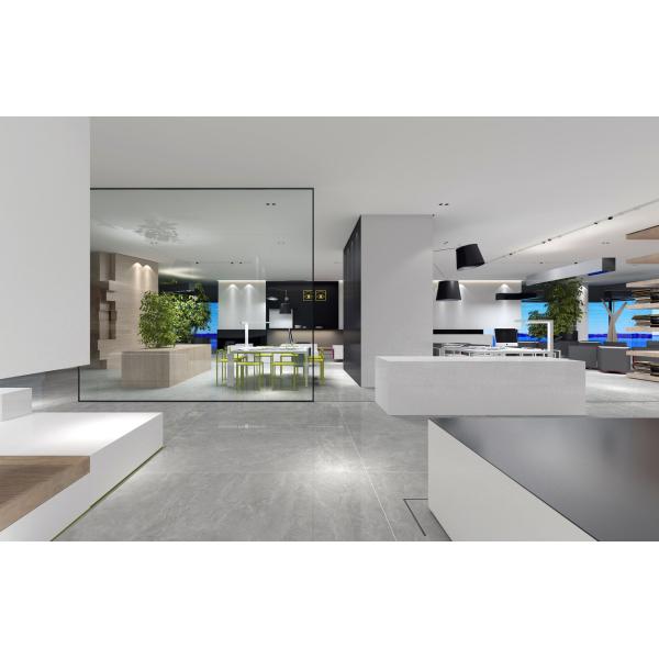 Gray Polished 750x1500 Ceramic Kitchen Floor Tile