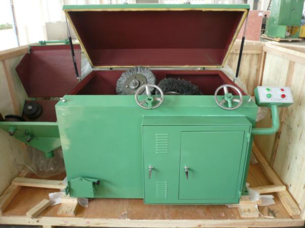 Customized 1440rpm Wire Rod Shot Blasting Machine , Wire Cleaning Machine For Casting Industry