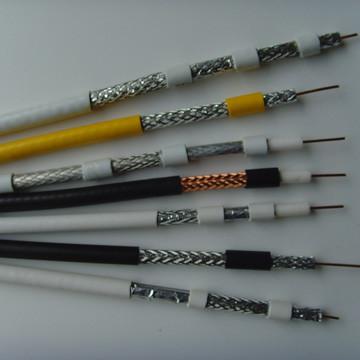 Flame Retardant PVC Jacket RG59 Coaxial Cable  75 Ohm Drop Cable With CCS Inner Conductor