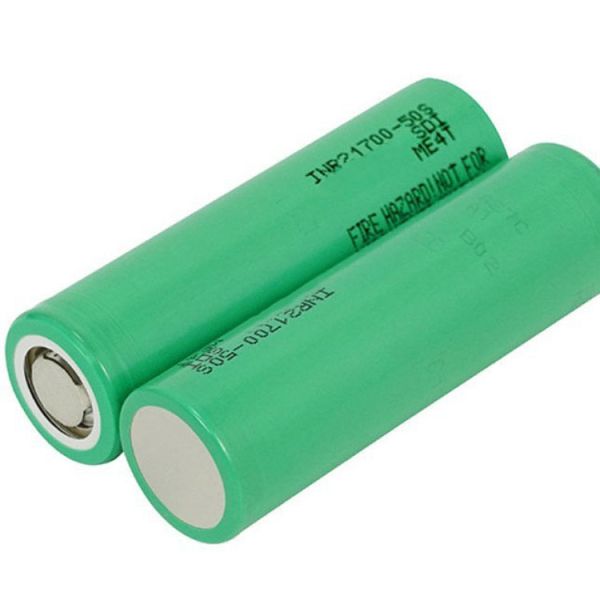 21700 Lithium Battery 3.6V High Capacity 5000mAh Power Cell Rechargeable Flat Top