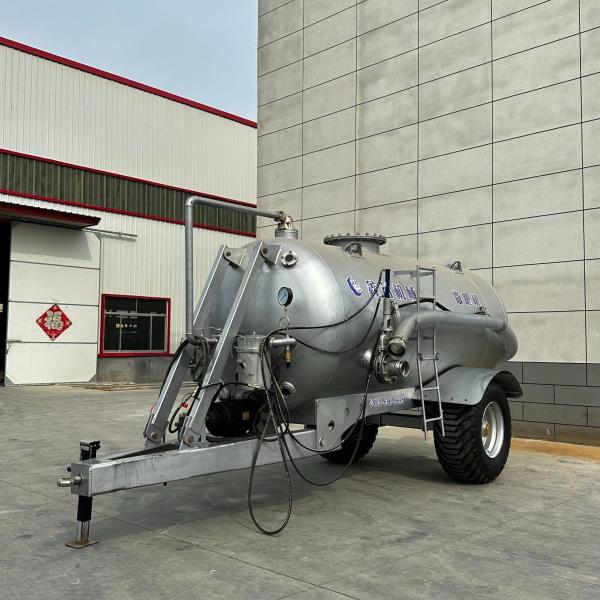 Water Tank Trailer Two Axle Steel Platform Fertilizer Sprayer With Tractor