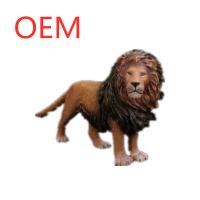Des personnages animés en plastique 3D, des animaux d'action, des jouets avec un lion