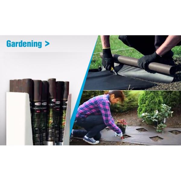 Black Air Permearble Agriculture Non Woven Cover / Ground Protection Mat