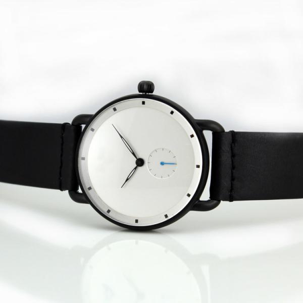 Men'S Fashion Luxury Stainless Steel Quartz Military Sport Leather Band Dial Wrist Watch