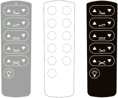 do teclado flexível adesivo do interruptor de membrana de 3M folha de prova gráfica para o leitor de cd