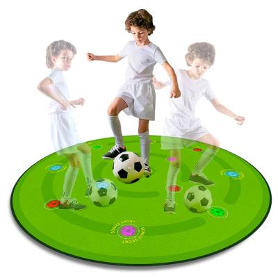 Soccer Reaction Training Mat for Kids Multiple Trigger Lamp Training Mat for Football Practice and Home Practice