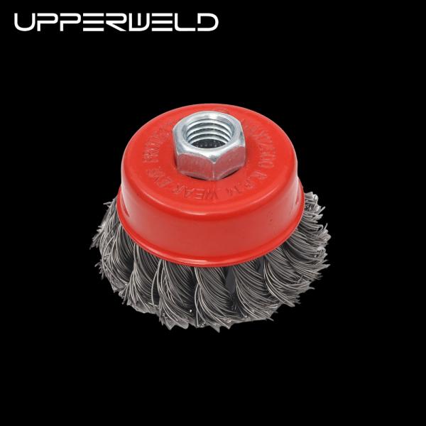 Поддержка на заказ 3 дюйма Скрученная проволока для сварки расходных материалов M14 * 75 * 2 мм