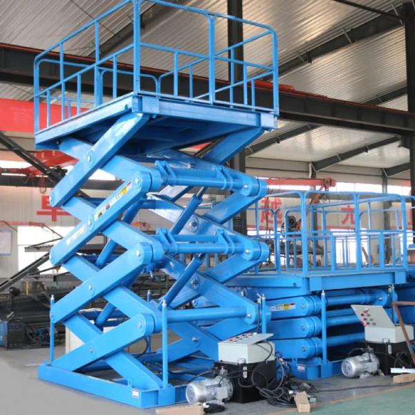 4m Fixed Scissor Lift 1000kg Electric Double Scissor Lift Table