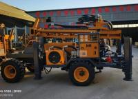Rig de perforación de pozos de agua montada en remolque de carga / autopropulsado con una gran cabeza de potencia