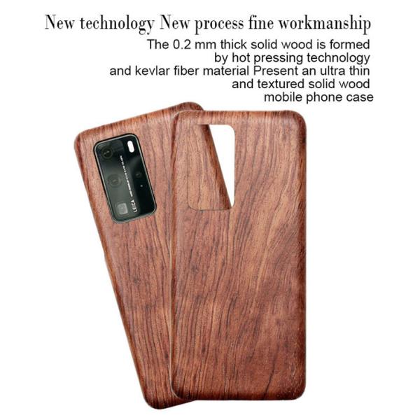 Случай телефона Huawei P40 облегченной царапины устойчивый Pro деревянный