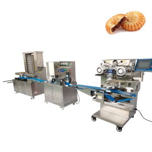 Fully Automatic Filling Cookies Maamoul Mooncake Making Machine Line 304