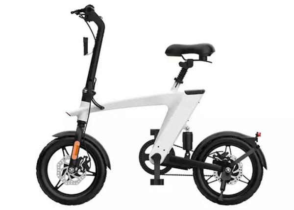 Adults 14 Inch Folding Electric Bike Brushless Motor Electric Bike With Two Wheel