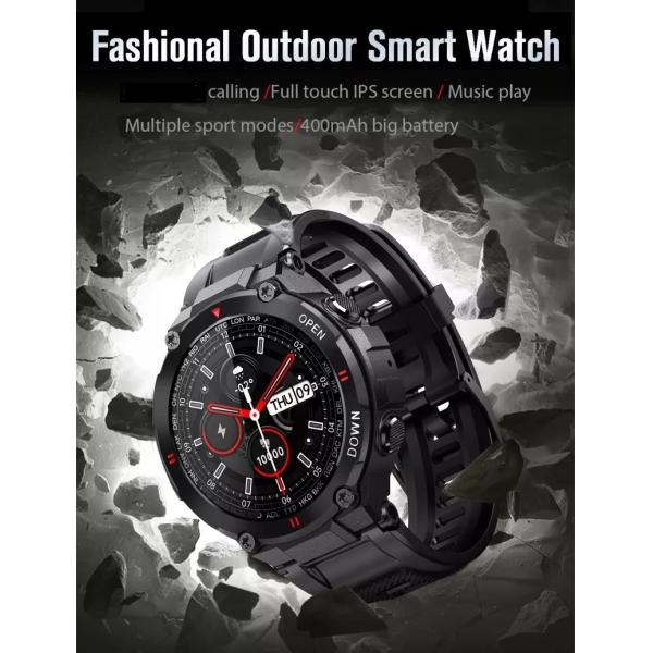 IP67 Waterproof Pressure Oxgen Tracking Sports Smartwatch With 1.28 Inch Screen