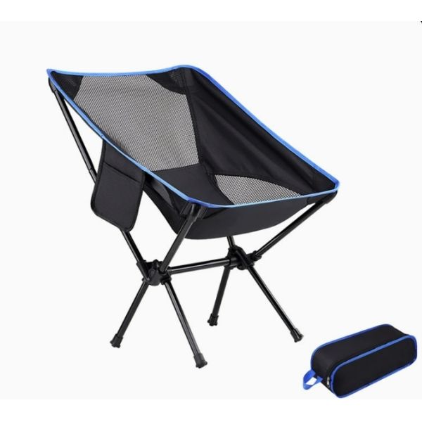 3.5kg 116CM Modern Camping Outdoor Chairs Folding Rocking Beach Moon Chair