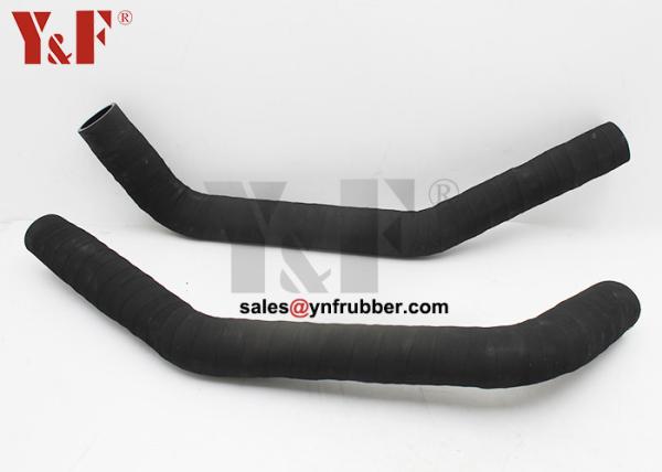 E320GC Black Excavator Rubber Hose Replacement Radiator Hose UP SGS
