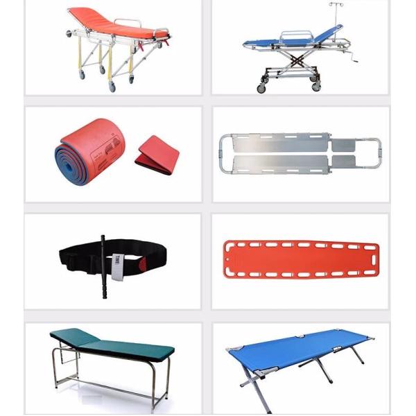 Medical Equipment MRI Movable Non Magnetic Ambulance Stretcher Trolley