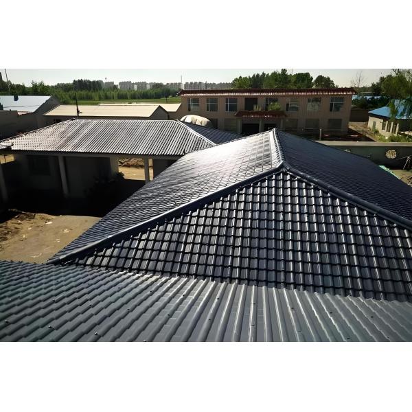 Waterproof ASA PVC roof tile Plastic UPVC roofing sheets for Shed Factory sales Spanish synthetic pvc roof panel Anti-UV and durable color roofing material