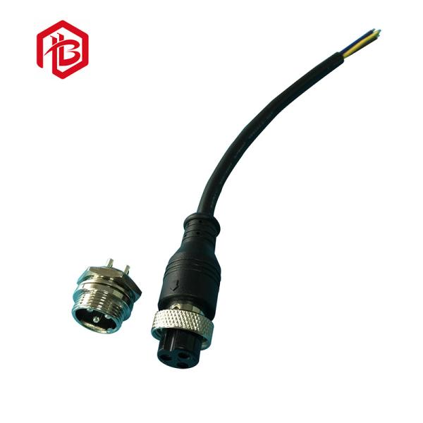 Screw Locking Straight 4 Pin Waterproof Male Female Connector