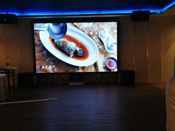 Da sala de conferências eletrônica video da parede P1.56 do diodo emissor de luz de HD tela conduzida espaçando pequena