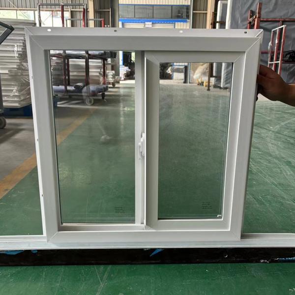 Fermeture de fenêtre coulissante en UPVC et fenêtre de porte standard avec vitre flottante