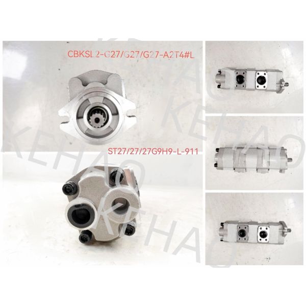 One-Year Warranty Middle pressure external meshing gear pump ST27+27+27G9H9-L-911（CBKSL2-G27+G27+G27-A2T4ΦL) 11Kw 1060 for Construction Equipment for Komatsu